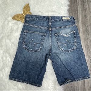 Vintage Y2K AG Adriano Goldschmeid Denim Shorts Womens 24R Ex-Boyfriend Short